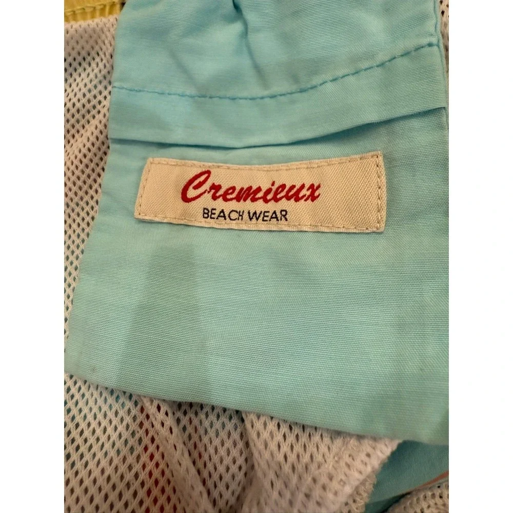 Daniel Cremieux Beachwear Men's Blue Plaid Swimsuit Swim Trunks Size‎ Large